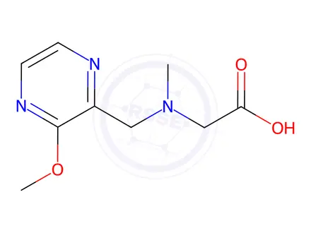 Chemical structure of 2-(((3-Methoxypyrazin-2-yl)methyl)(methyl)amino)acetic acid