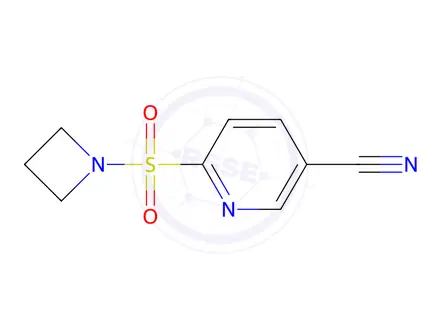 Chemical structure of 6-(Azetidin-1-ylsulfonyl)nicotinonitrile