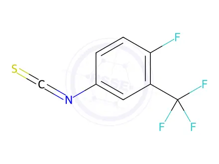 Chemical structure of 4-Fluoro-3-(trifluoromethyl)phenyl Isothiocyanate