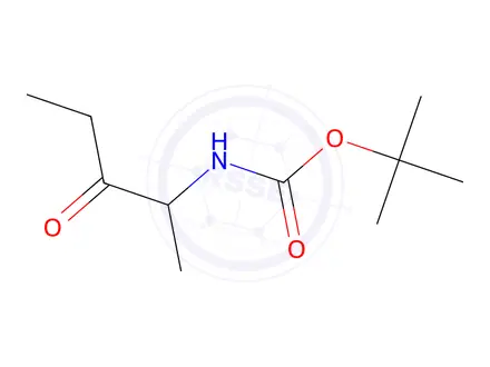 Chemical structure of 1,1-Dimethylethyl N-(1-methyl-2-oxobutyl)carbamate