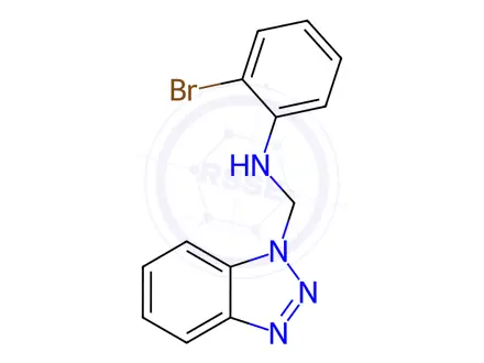 Chemical structure of N-(1H-Benzotriazol-1-ylmethyl)-2-bromoaniline
