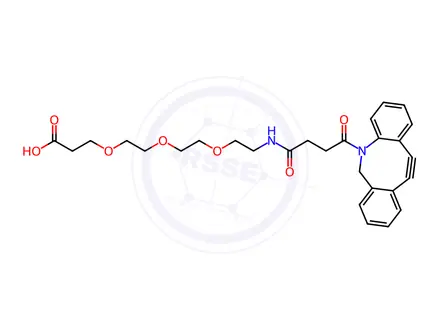 Chemical structure of DBCO-PEG3-acid