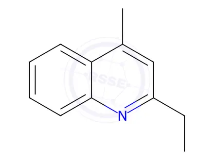 Chemical structure of 2-Ethyl-4-methylquinoline