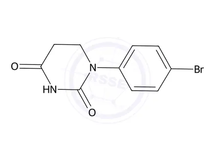 Chemical structure of 1-(4-bromophenyl)hexahydropyrimidine-2,4-dione