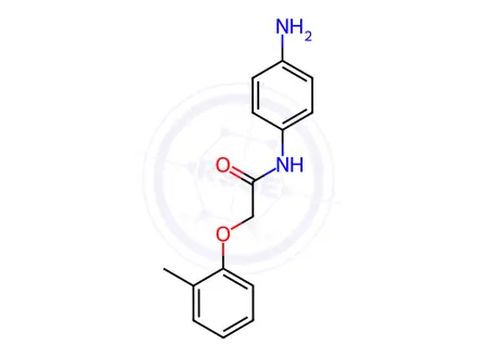 Chemical structure of N-(4-Aminophenyl)-2-(2-methylphenoxy)acetamide