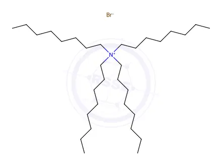 Chemical structure of Tetra-N-octylammonium Bromide