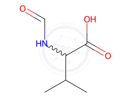 Chemical structure of formyl-D-valine