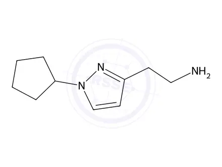 Chemical structure of 2-(1-Cyclopentyl-1h-pyrazol-3-yl)ethan-1-amine