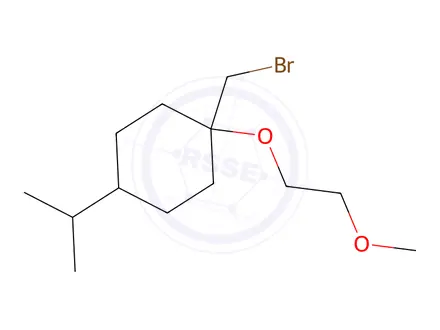 Chemical structure of 1-(Bromomethyl)-4-isopropyl-1-(2-methoxyethoxy)cyclohexane