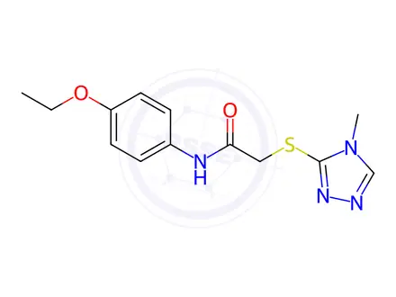 Chemical structure of N-(4-Ethoxyphenyl)-2-[(4-methyl-4H-1,2,4-triazol-3-yl)sulfanyl]acetamide