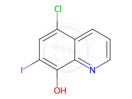 Chemical structure of Clioquinol