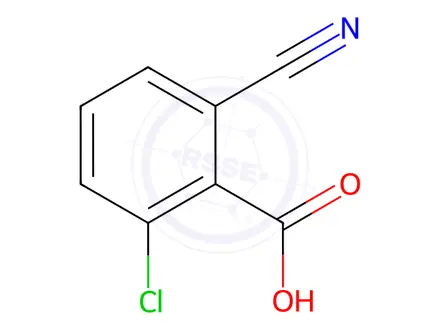 Chemical structure of 2-Chloro-6-cyanobenzoic acid