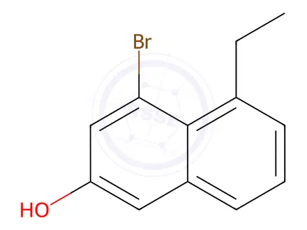 Chemical structure of 4-Bromo-5-ethylnaphthalen-2-ol
