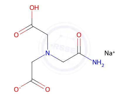 Chemical structure of N-(2-(Acetamido)iminodiacetic Acid sodium salt