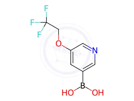 Chemical structure of (5-(2,2,2-Trifluoroethoxy)pyridin-3-yl)boronic acid