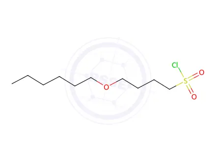 Chemical structure of 4-(Hexyloxy)butane-1-sulfonyl chloride