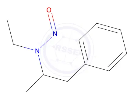 Chemical structure of N-Nitroso ethylamphetamine