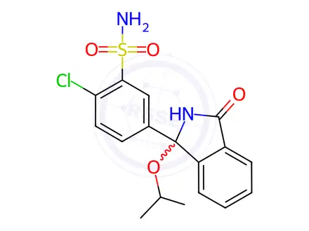 Chemical structure of Chlortalidone Impurity 8 (Chlortalidone EP Impurity H)