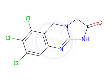 Chemical structure of Anagrelide Trichloro Derivative