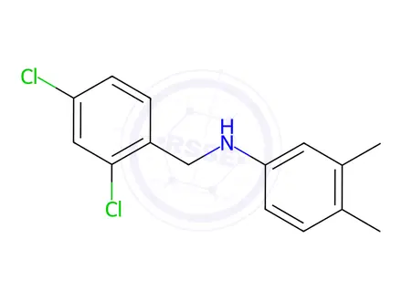 Chemical structure of N-(2,4-Dichlorobenzyl)-3,4-dimethylaniline