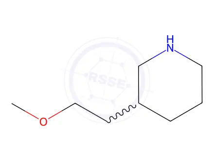 Chemical structure of 3-(2-Methoxyethyl)piperidine
