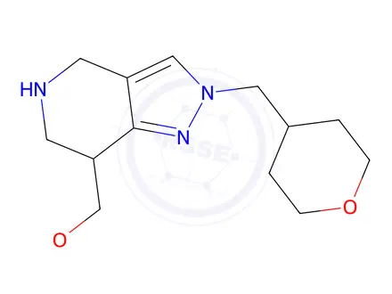 Chemical structure of 7-(Methoxymethyl)-2-((tetrahydro-2H-pyran-4-yl)methyl)-4,5,6,7-tetrahydro-2H-pyrazolo[4,3-c]pyridine