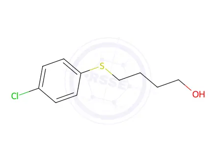 Chemical structure of 4-(p-chlorophenylthio)butanol