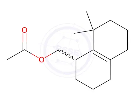 Chemical structure of octahydro-8,8-dimethylnaphthalene-1-methyl acetate