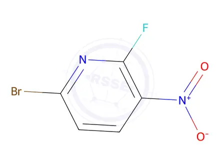 Chemical structure of 6-bromo-2-fluoro-3-nitropyridine