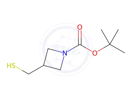 Chemical structure of tert-Butyl 3-(mercaptomethyl)azetidine-1-carboxylate