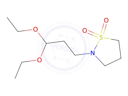 Chemical structure of 2-(3,3-diethoxypropyl)-1,2-thiazolidine-1,1-dione