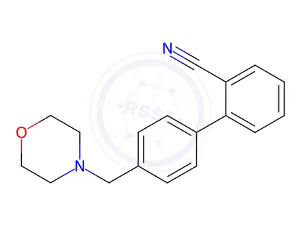 Chemical structure of 2-[4-(Morpholin-4-ylmethyl)phenyl]benzonitrile