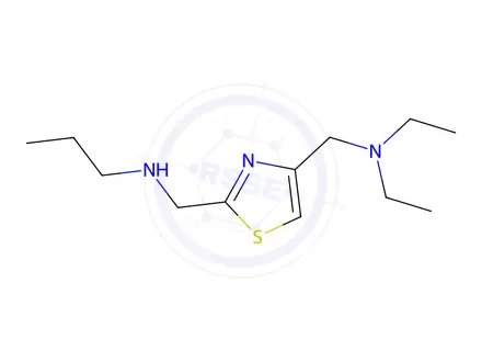 Chemical structure of n-((4-((Diethylamino)methyl)thiazol-2-yl)methyl)propan-1-amine