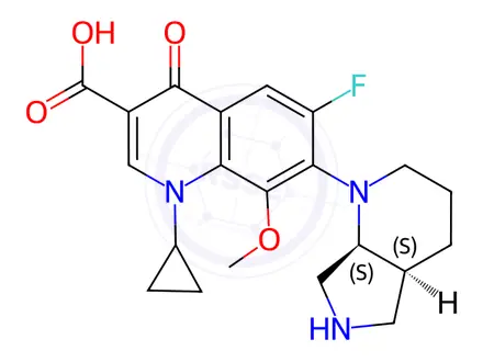 Chemical structure of Moxifloxacin Impurity 66