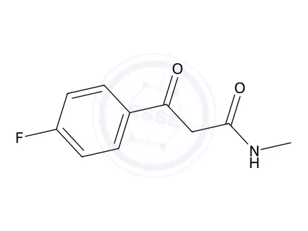 Chemical structure of 3-(4-Fluorophenyl)-N-methyl-3-oxopropanamide