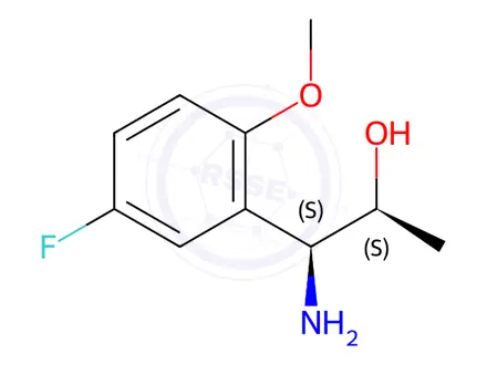 Chemical structure of (1S,2S)-1-AMINO-1-(5-FLUORO-2-METHOXYPHENYL)PROPAN-2-OL