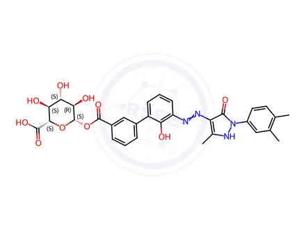 Chemical structure of Eltrombopag-14C