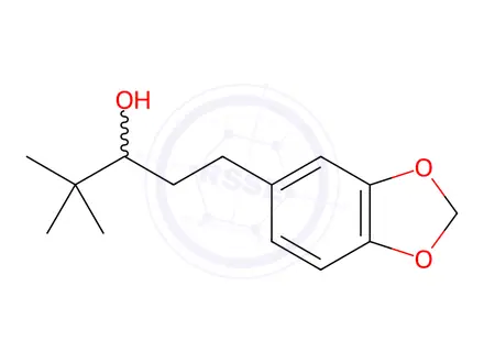 Chemical structure of 1-(Benzo[d][1,3]dioxol-5-yl)-4,4-dimethylpentan-3-ol