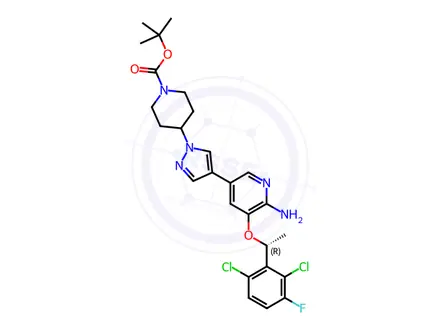 Chemical structure of N-Boc Crizotinib