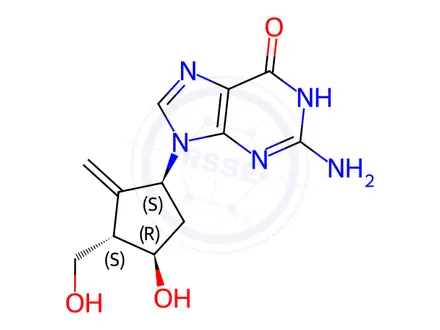Chemical structure of (1S,3S,4R)-Entecavir