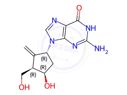 Chemical structure of (1R,3R,4R)- Entecavir