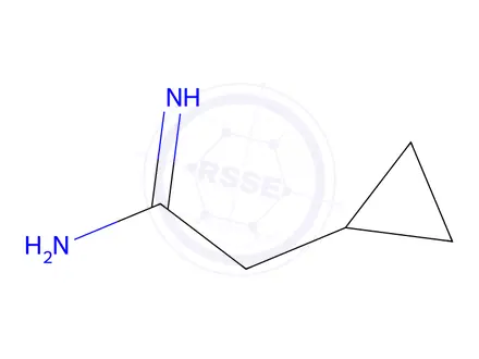 Chemical structure of 2-cyclopropylethanimidamide hydrochloride