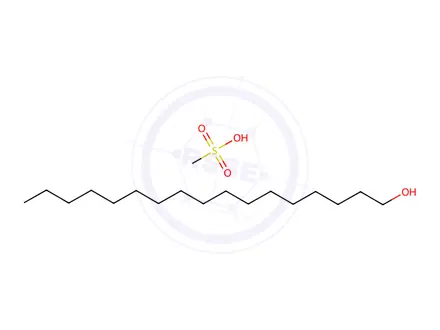 Chemical structure of 1-Heptadecanol, 1-methanesulfonate