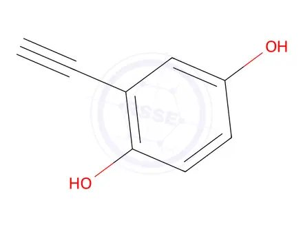 Chemical structure of 2-Ethynylbenzene-1,4-diol