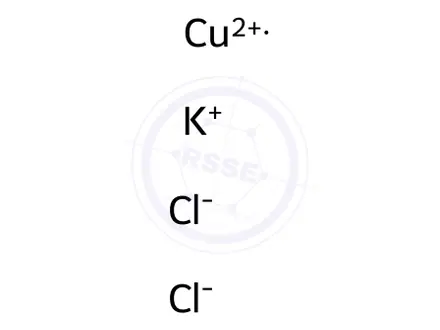 Chemical structure of POTASSIUM TETRACHLOROCUPURATE(II) DIHYDRATE