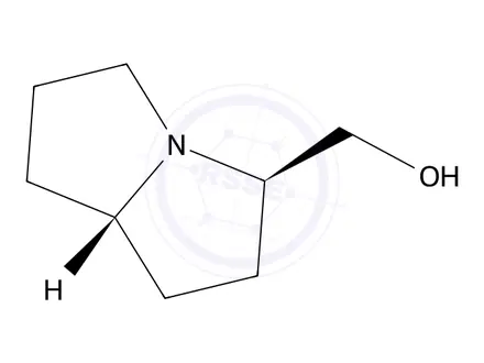 Chemical structure of ((3R,7aS)-hexahydro-1H-pyrrolizin-3-yl)methanol