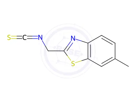 Chemical structure of Benzothiazole, 2-(isothiocyanatomethyl)-6-methyl-(9CI)