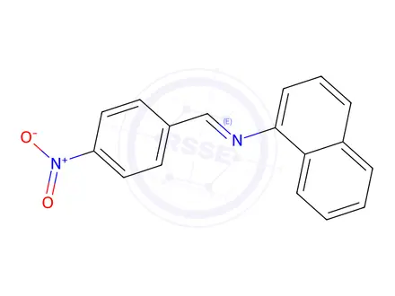 Chemical structure of (E)-N-(naphthalen-1-yl)-1-(4-nitrophenyl)methanimine