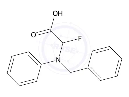 Chemical structure of 2-(Benzylamino)-2-(2-fluorophenyl)acetic acid