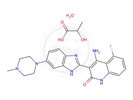 Chemical structure of Dovitinib (915769-50-5)